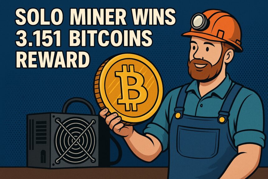 Solo Miner made 3.15 bitcoin